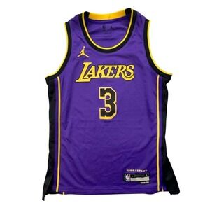 Anthony Davis Lakers Jersey #3 Purple Jordan NBA Statement Edition Youth Med NWT